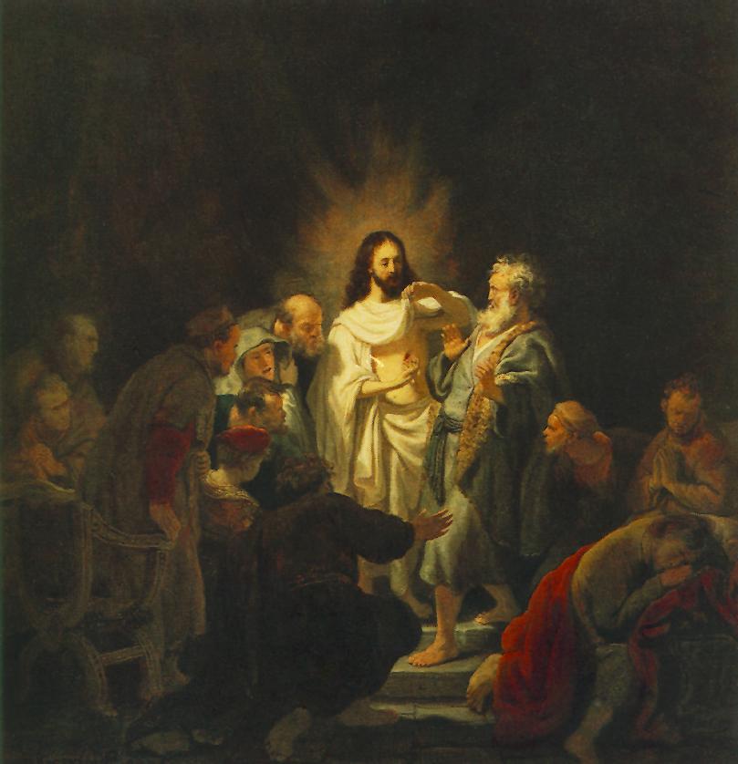 Rembrandt: Szent Tamás hitetlensége
